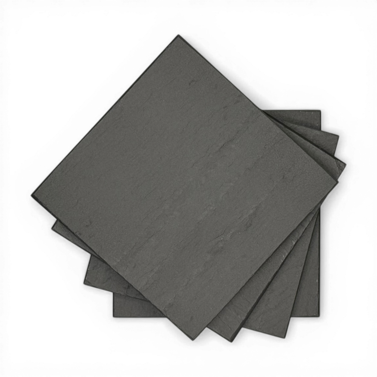 4-Piece American Heritage Hand-Cut Slate Coaster Set