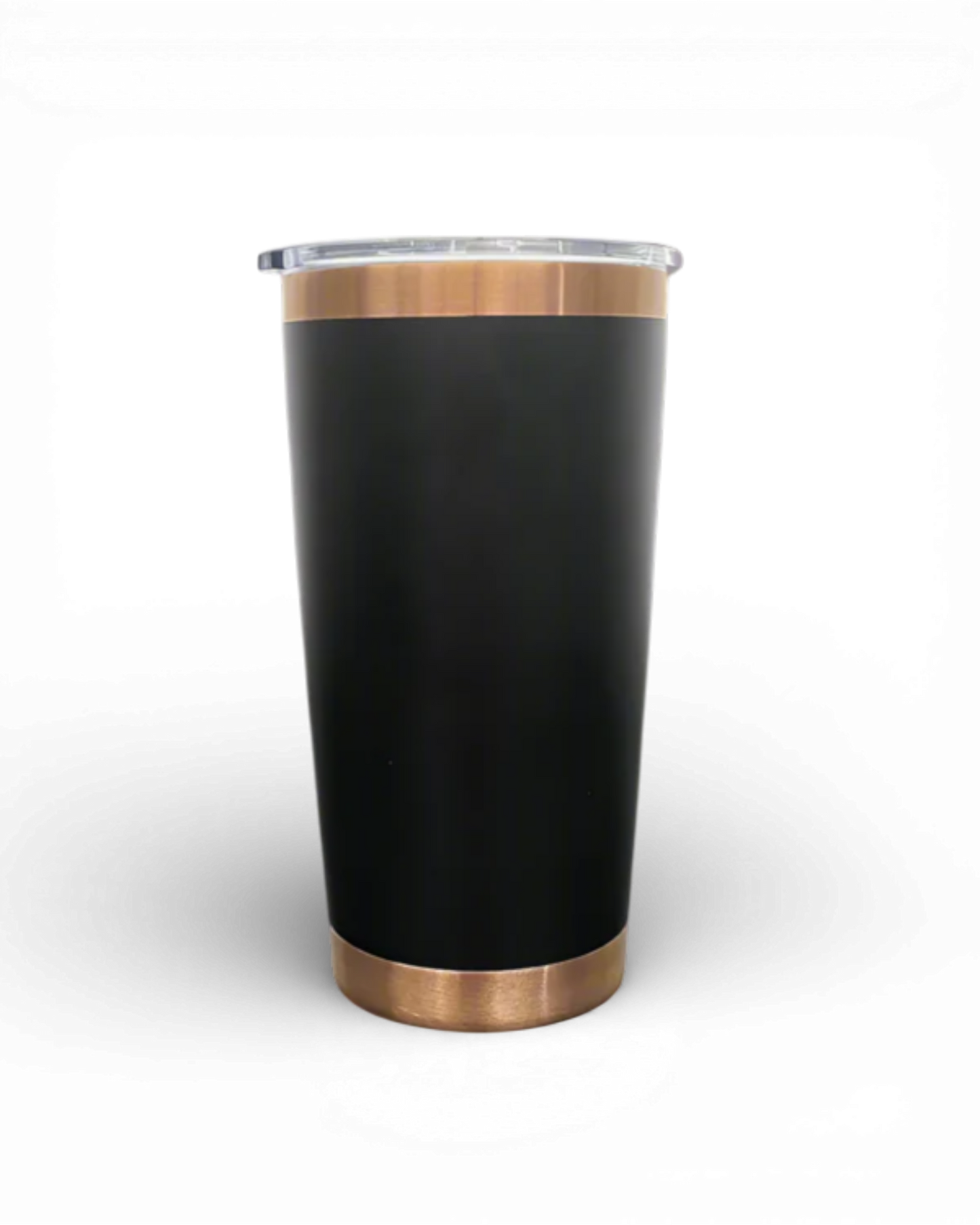 A 20-oz copper plated tumbler ready for custom engraving.