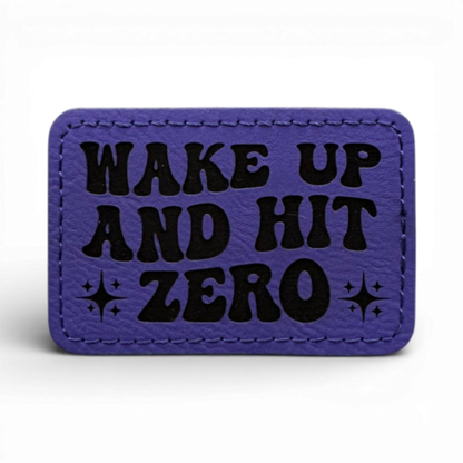 Custom Laser Engraved Leatherette Patches - 3" x 2" with Adhesive or Velcro Backing