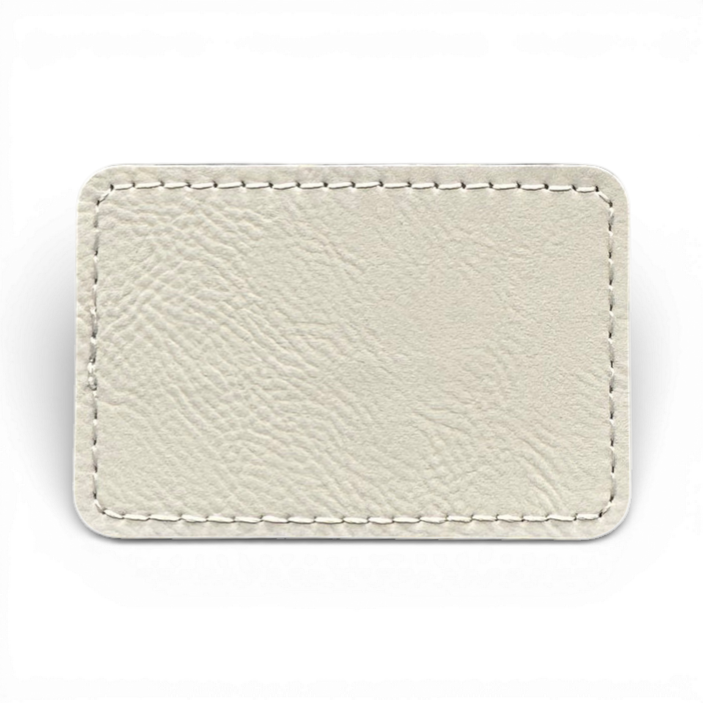 Custom Laser Engraved Leatherette Patches - 3" x 2" with Adhesive or Velcro Backing