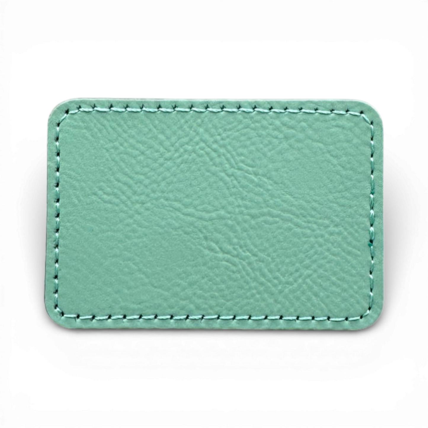 Custom Laser Engraved Leatherette Patches - 3" x 2" with Adhesive or Velcro Backing