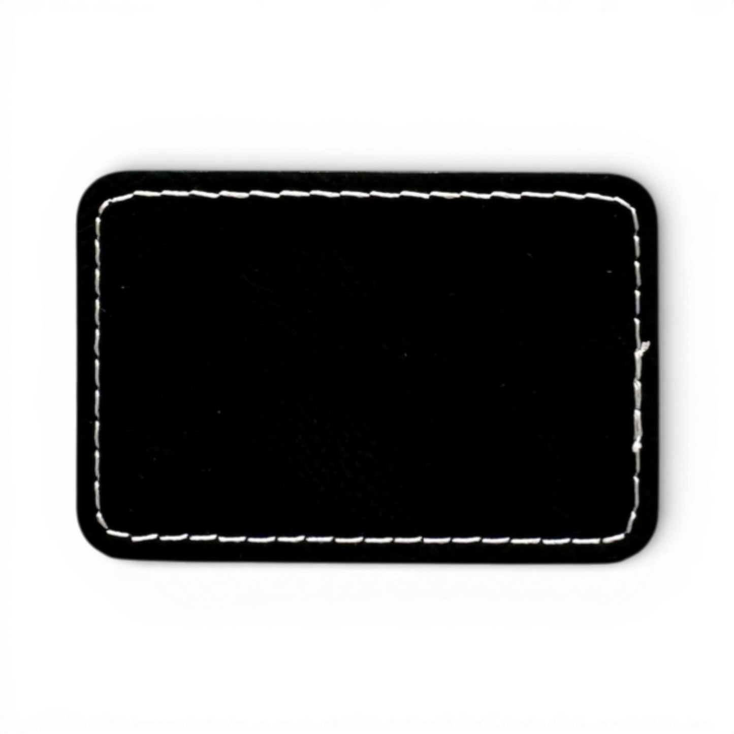 Custom Laser Engraved Leatherette Patches - 3" x 2" with Adhesive or Velcro Backing
