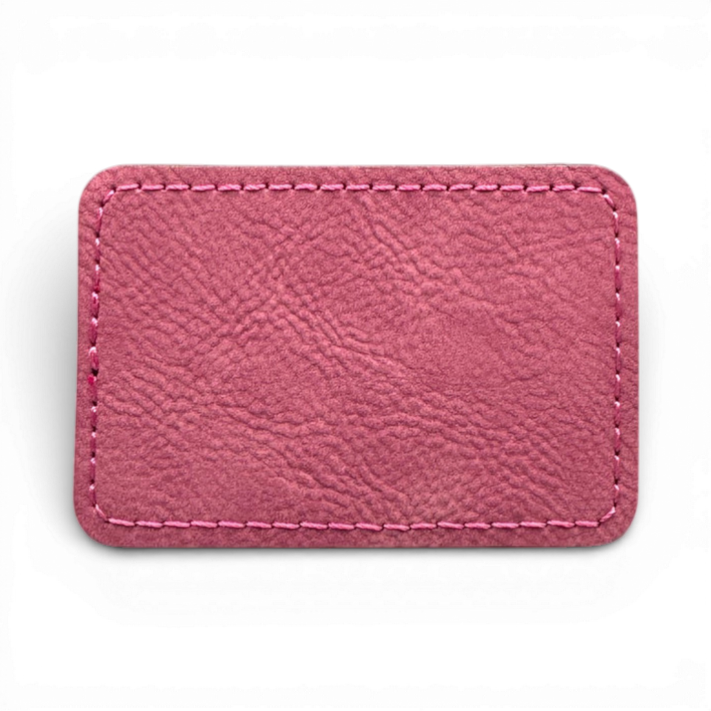Custom Laser Engraved Leatherette Patches - 3" x 2" with Adhesive or Velcro Backing