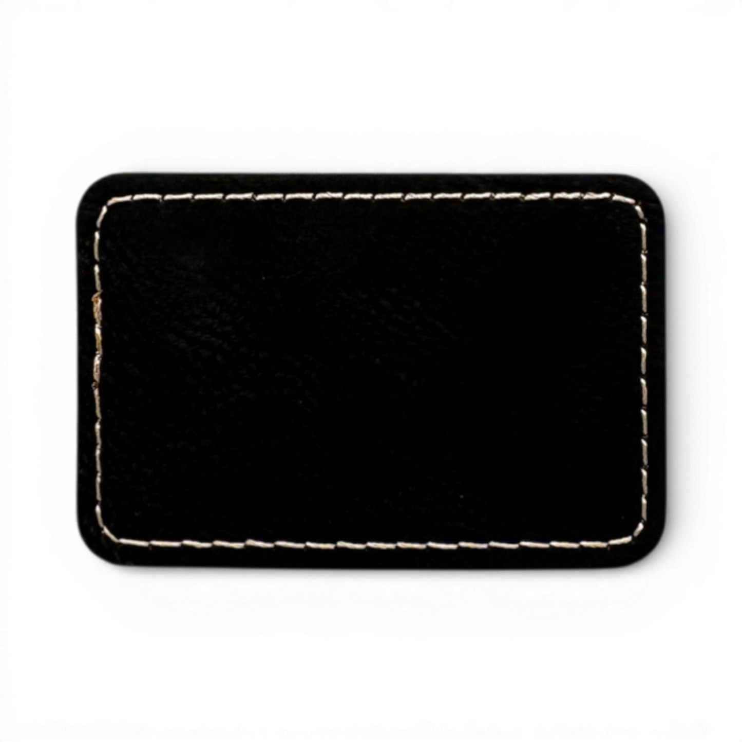 Custom Laser Engraved Leatherette Patches - 3" x 2" with Adhesive or Velcro Backing