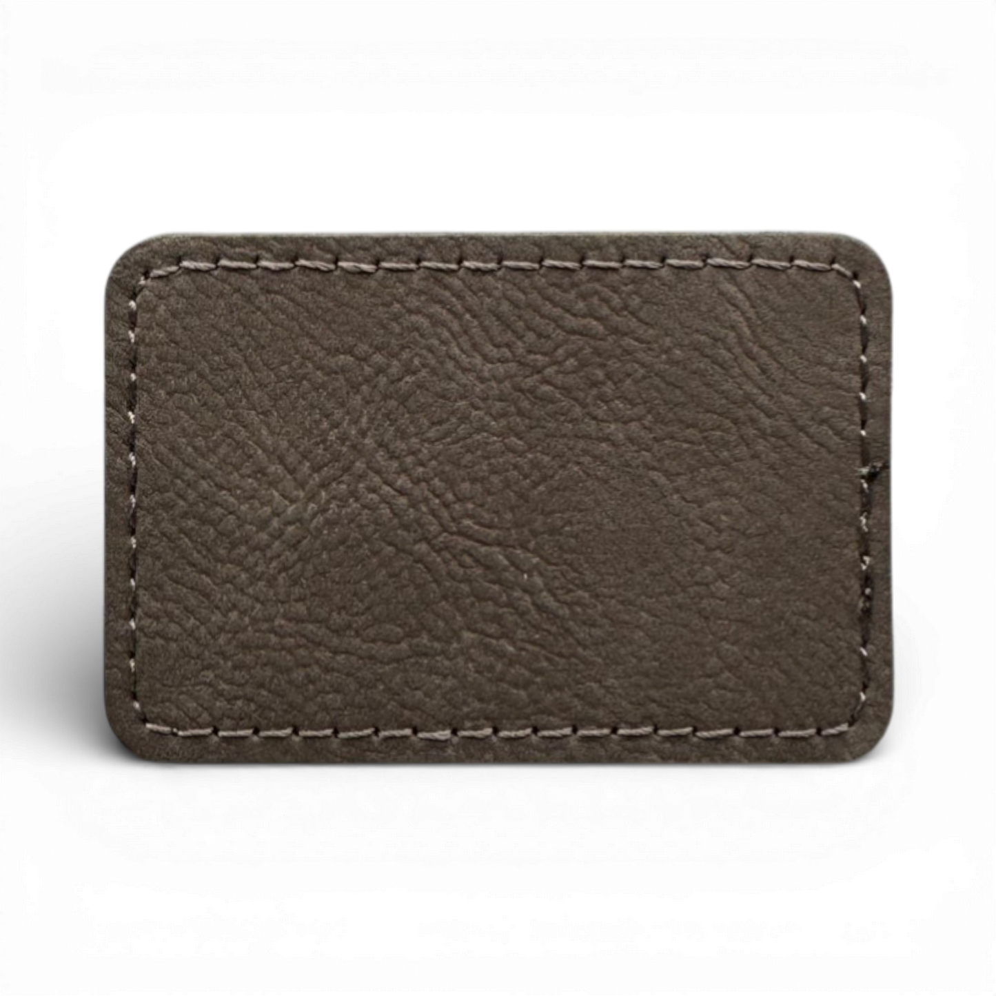 Custom Laser Engraved Leatherette Patches - 3" x 2" with Adhesive or Velcro Backing