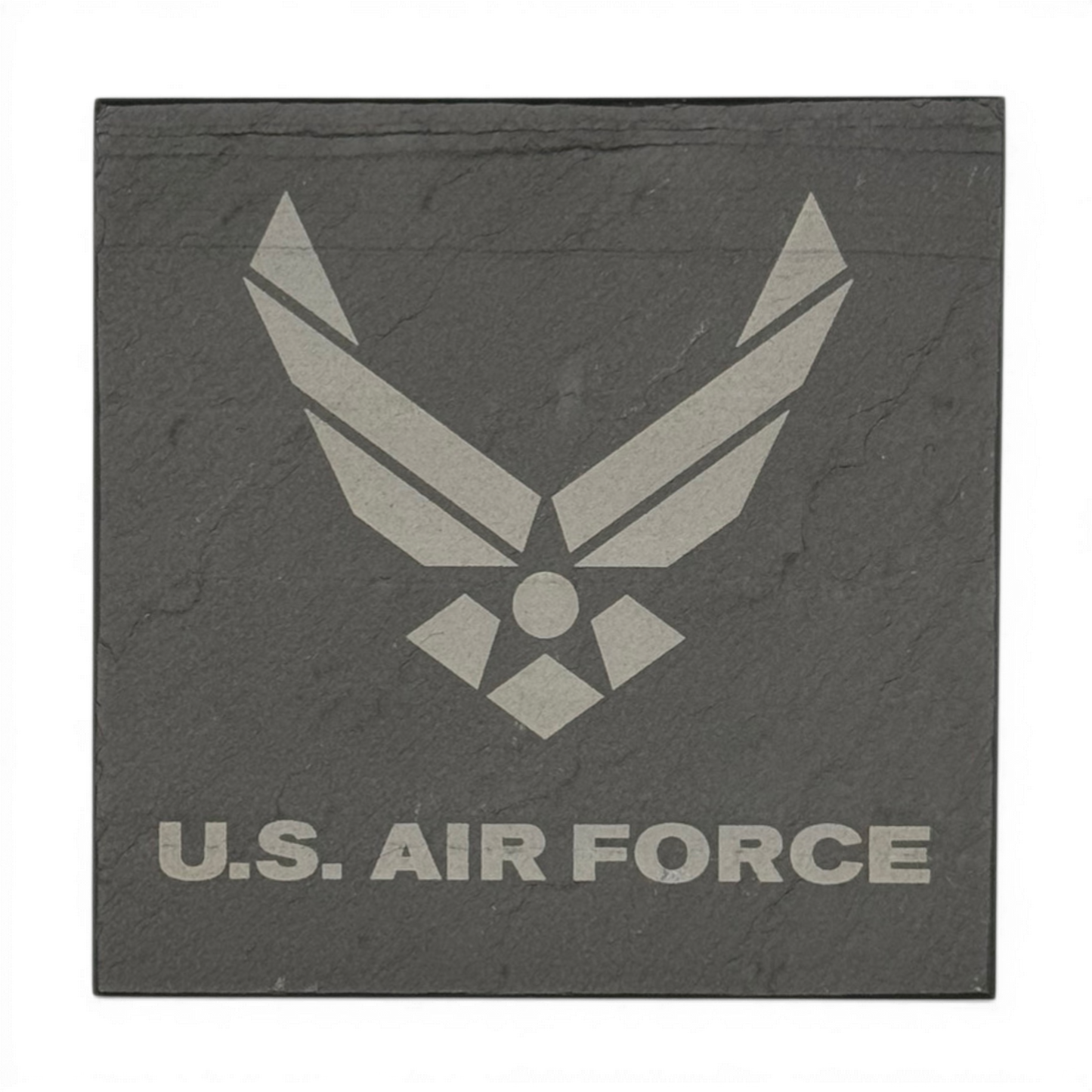 4-Piece American Heritage Hand-Cut Slate Coaster Set