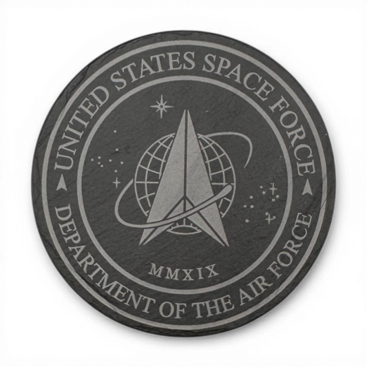 4-Piece American Heritage Hand-Cut Slate Coaster Set