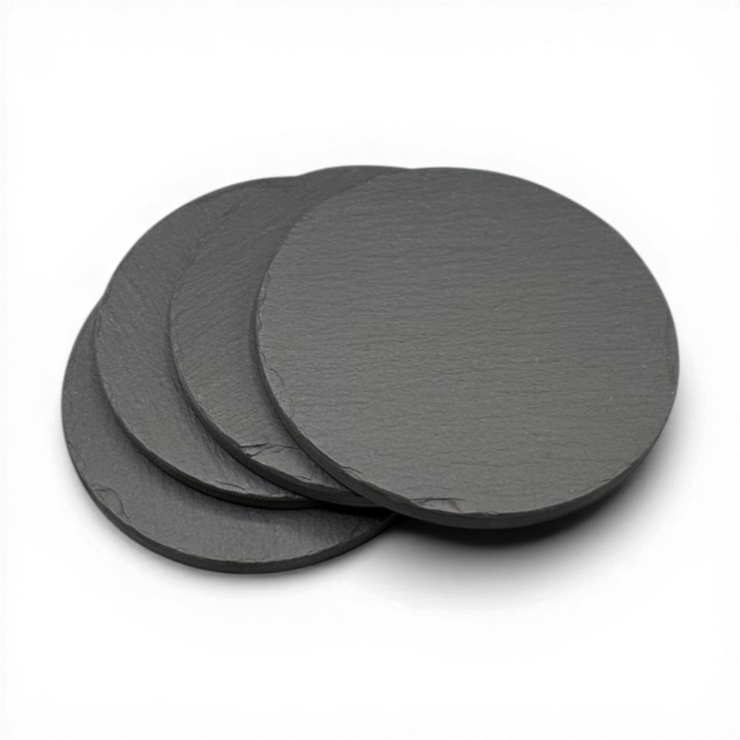 4-Piece American Heritage Hand-Cut Slate Coaster Set