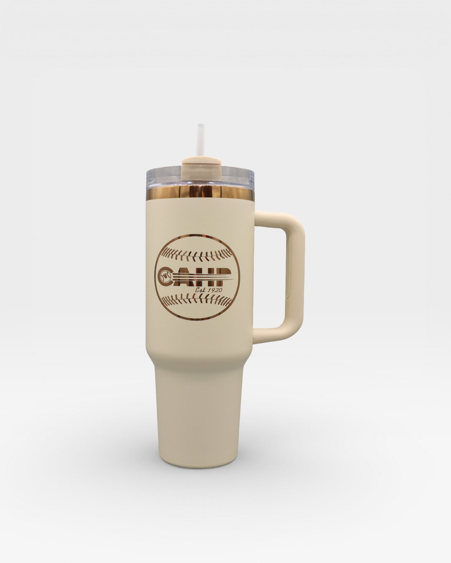 Custom 40oz Copper-Plated Tumbler with Handle | The Ultimate Personalized Travel Mug