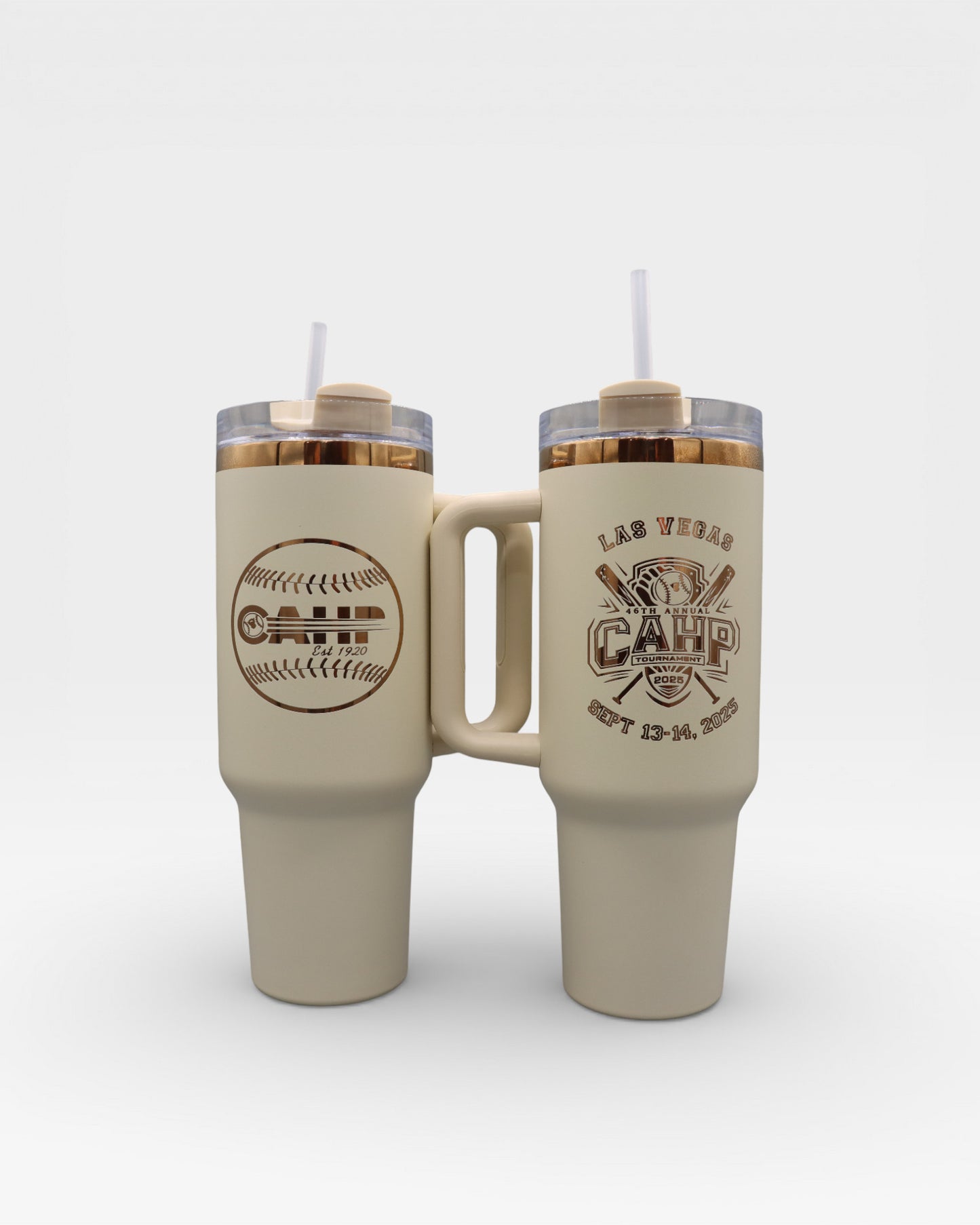 Custom 40oz Copper-Plated Tumbler with Handle | The Ultimate Personalized Travel Mug