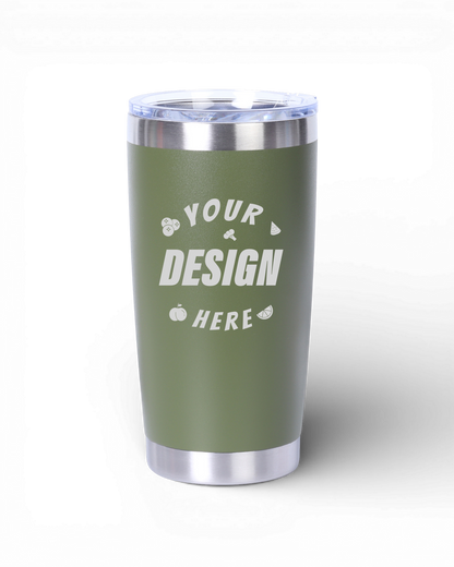 Custom Laser Engraved 20oz Insulated Tumbler | Personalized Travel Mug