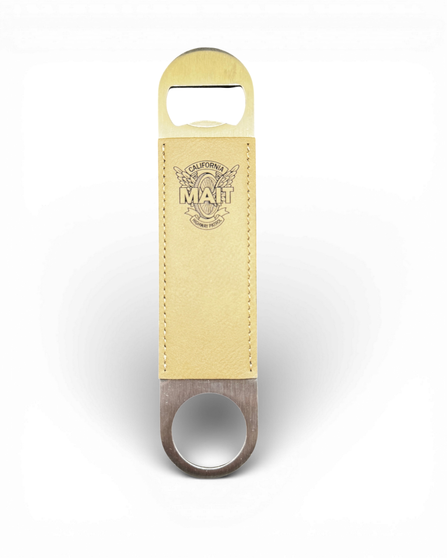 Custom laser engraved bottle opener.